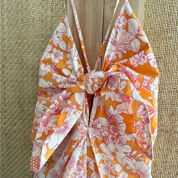 J. Crew Floral Orange Dress - Picture 4 of 14